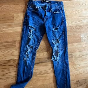 Express Jeans leggings in dark blue